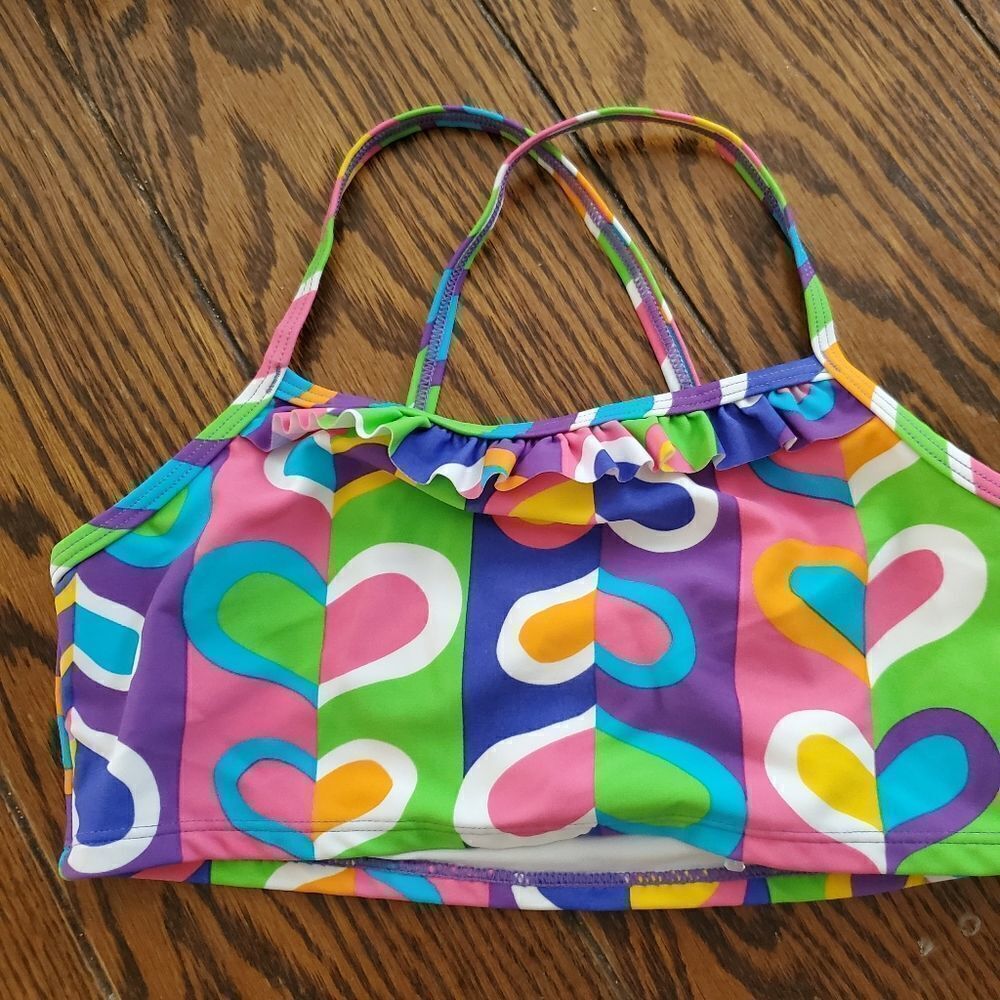 NWT hanna Andersson hearts swim top Size 150